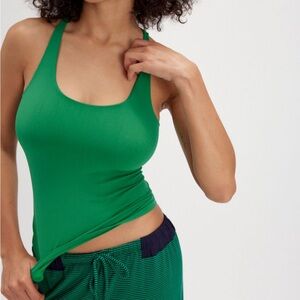 Free people intimately clean lines, Racerback (green)